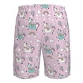 thumbnail image 6 of Naloa Llama Unicorn and Rainbow Men's Beach Shorts, Surfing shorts, Swim trunks, Quick Dry Swim Trunks for Surfing Beach Fun - Small, 6 of 9