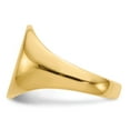 thumbnail image 3 of 14K Yellow Gold Ring Band Signet 16.0x12.5mm Open Back Men's, Size 6, 3 of 5