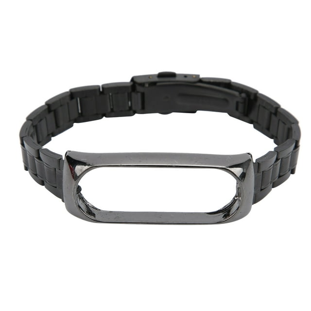 Correa de repuesto para Xiaomi Mi Band 6 SmartWatch Bands Pulsera de repuesto de metalNegro
