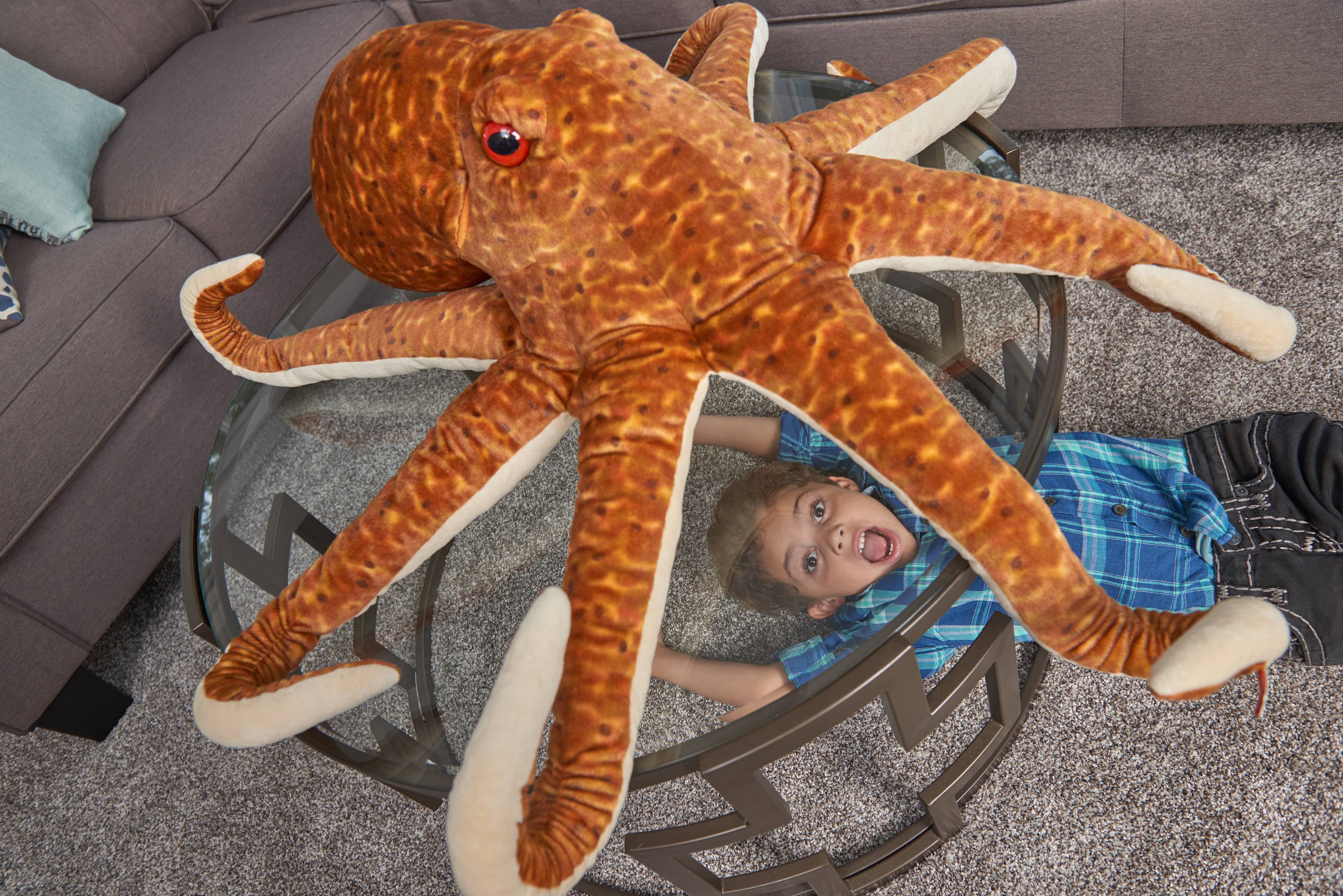 Wild Republic Jumbo Octopus Plush, Giant Stuffed Animal, Plush Toy, Kids Gifts, Sea Creatures, 30 Inches
