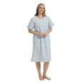 thumbnail image 2 of GLOBAL Womens Cotton Nightgowns Sleepwear Short Sleeve Pajama Dress Nightshirts, Sizes S to 3X, 2 of 6