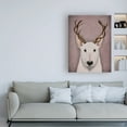 thumbnail image 3 of Trademark Fine Art 'Bull Terrier and Antlers' Canvas Art by Fab Funky, 3 of 3