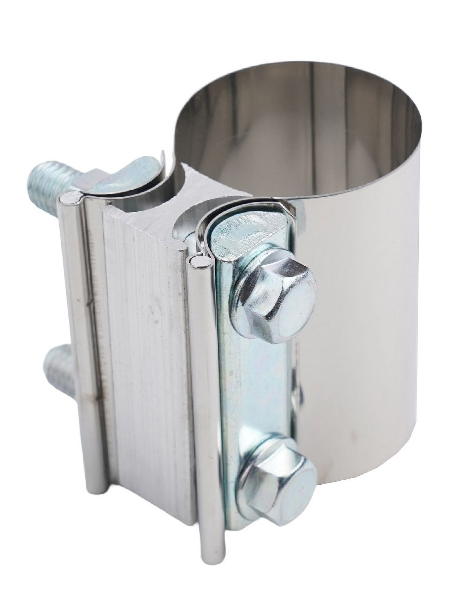 Adjustable Stainless Steel DIY Exhaust Muffler Connector Sleeve Clamp 2 inch
