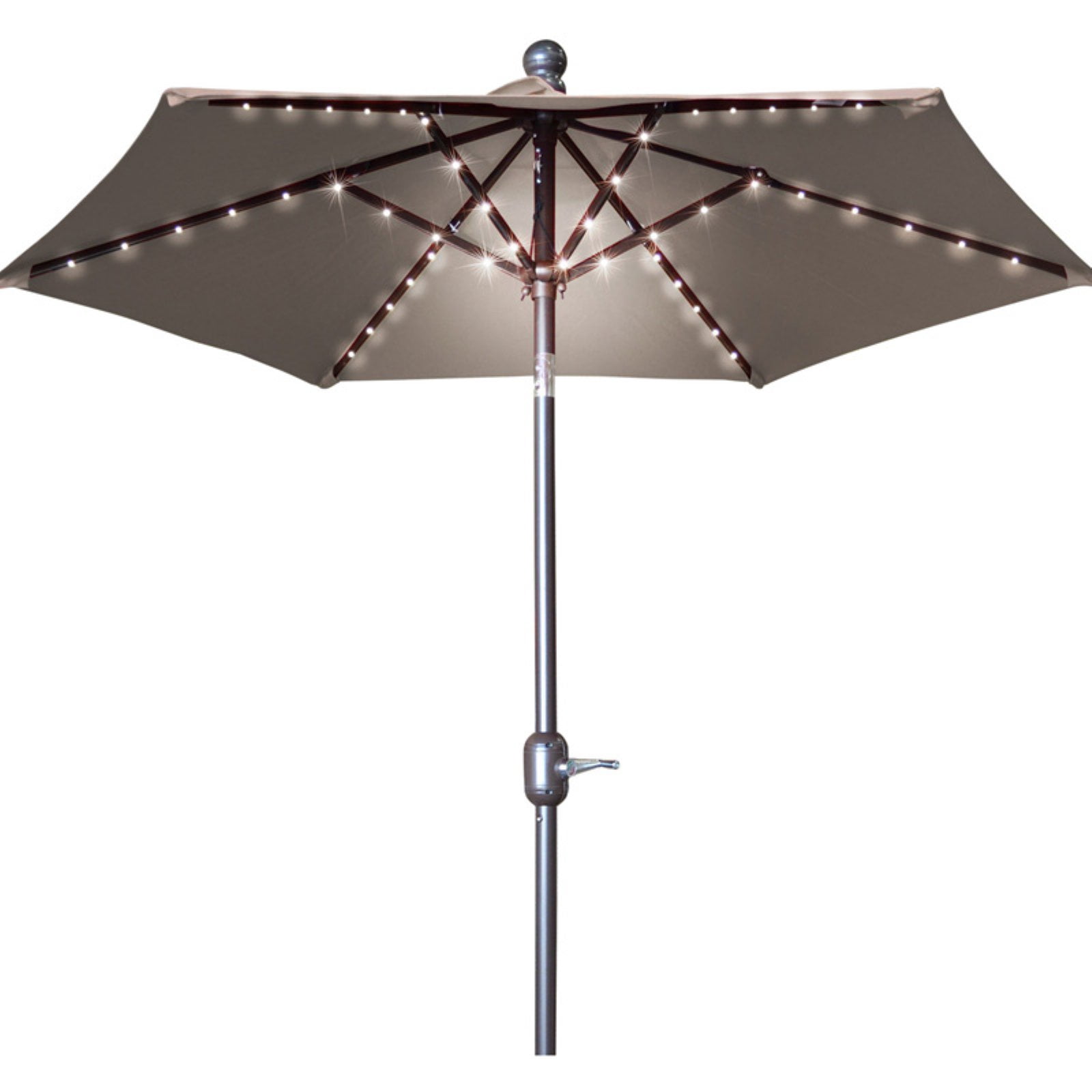 Benefitusa 6 5 Ft Battery Led Lighted Aluminum Market Garden Patio Umbrella With Tilt Crank Walmart Com Walmart Com