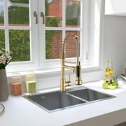 PROOX Spring Kitchen Sink Faucet Pull Down Sprayer Single Handle Modern Kitchen Faucets