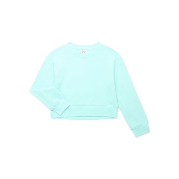 Athletic Works Little and Big Girls Fleece Sweatshirt, Sizes 4-18 & Plus