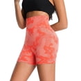 thumbnail image 3 of WRFWUL Womens High Waisted Camo Print Biker Shorts Stretchy Tummy Control Seamless Workout Pants Gym Yoga Running Leggings, 3 of 4
