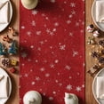 thumbnail image 4 of Smile Snowman Christmas Table Runner 13 x 72 Inch, Red, Seasonal Winter Xmas Holiday Kitchen Dining Table Decoration for Indoor Outdoor Home Party Decor, 4 of 6