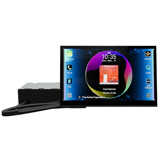 JVC KW-Z800AW HD Direct Replacement Digital Multimedia Receiver with 8" Touchscreen Display