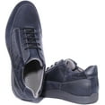 thumbnail image 4 of Geox U Adrien Women's Lace Up Leather Trainers With Side Zip In Navy Size 11, 4 of 6