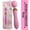 pink, variant on Rulwuck portable full body hand personal wand massager, with 8 speeds and 10 vibrations to switch between, suitable for hand relaxation, is an ideal gift for women, men, mothers, and fathers