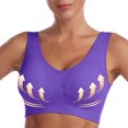 thumbnail image 4 of Fanxing 2 Pack Bras for Women Comfort Seamless Bra Plus Size Minimizer Bra for Women Smoothing Bra Seamless No Underwire T-Shirt Bra 2 25 Purple,XXXXXXL, 4 of 7
