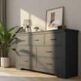 thumbnail image 4 of Modern 7-Drawer Dresser with Anti-Tipping Device & Storage Organizer - Black, 4 of 11