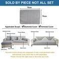 thumbnail image 4 of SHANNA Soft Flannel Sofa Covers Sectional Couch Covers, Anti-Slip Sofa Slipcover for Pets Kids - Velvet Furniture Protector 1 2 3 Seater L Shape Sectional Couch Covers, 4 of 9