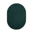 thumbnail image 1 of Furnish My Place Forest Green 2' x 50' Oval Solid Color Rug Made In Usa, 1 of 12