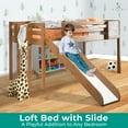 thumbnail image 3 of Kids Wood Loft Bed with Fun Slide and Ladder, 3 of 10