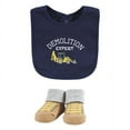 thumbnail image 4 of Hudson Baby Infant Boy Cotton Bib and Sock Set, Construction, One Size, 4 of 5