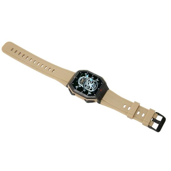 Rugged Military Smart Watch, Slim Multiple Sports Modes Ultra Long Standby Alarm Clock All Round Monitoring Rugged Smart Watch for Outdoor