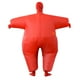 thumbnail image 2 of Disfraz Inflable de Papá Noel para Adultos - Disfraz Divertido para Fiestas Ropa Inflable enmascarada Espectáculo Divertido Ropa de muñeca de Dibujos Animados Ropa Grande (Rojo) Rojo Verde RV011031-01284SDJ, 2 of 5