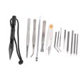 thumbnail image 2 of Paracord Stitching Needle Set, 14Pcs/Set Paracord  Knitting Tool Needle Bracelet Flattener Knitting Tool With 1 X Bend Device For Craft Lovers Black 14-piece Set,Red 14-piece Set, 2 of 8