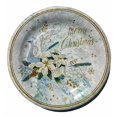thumbnail image 2 of Punch Studio 8 in Dessert Appetizer Paper Plates, 8 ct, Blue Winter Peacock 66162, 2 of 4