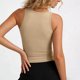thumbnail image 5 of TaTaai Women's V-Neck Tank Vest Sleeveless Built-In Bra Design Solid Color Casual Summer Camisole Supportive Top Gift, 5 of 6