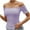 Purple, variant on Blouses for Women Casual Fashion Short Sleeve Tunic Tops for Women 3Xl Summer Tops for Women 2025 Trendy Corset Generic Womens Tops Hide Belly