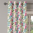 thumbnail image 2 of Ambesonne Flower Grommet Curtain, Shabby Plant Leaves Buds, 50" x 72", Pink and Blue, 2 of 6