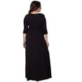 thumbnail image 3 of Maxi Vestido Largo De Fiesta Elegante Dama Sexi Talla Extra DaraBaby  Vest031, 3 of 4
