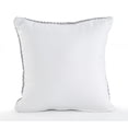 thumbnail image 4 of Ox Bay Hampton 18" x 18" Gray/White Geometric Cotton Adult Decorative Throw Pillow Cover, 4 of 9