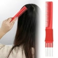 thumbnail image 2 of 1/2/3pcs Hair Pick Comb for Women Hair Styling Hairpin Double Salon Comb Back Comb Comb Steel Lift Hair Tools, 2 of 9