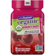 (2 pack) (2 pack) Vitafusion Organic Women’s Gummy Multivitamin, 90 Count - Non-GMO, Gluten-Free, No Gelatin, No HFCS