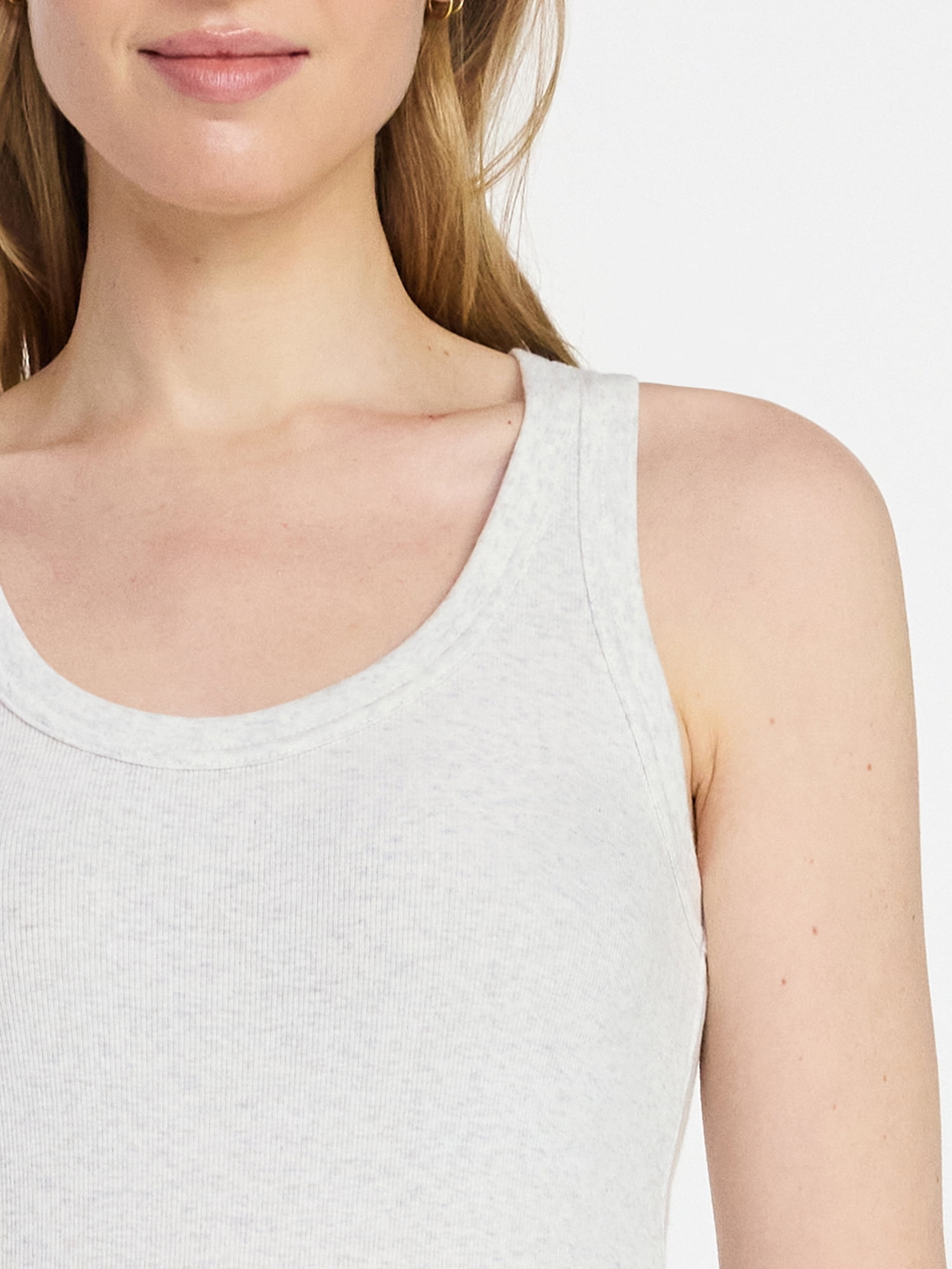 Time and Tru Women's Ribbed Tank Top, Sizes XS-XXXL
