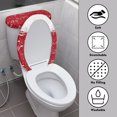 thumbnail image 4 of HELLHERO Snowman and Music Toilet Lid Seat Cover Set Pack of 2 Polyester Fabric Easy Care for Women, 4 of 8