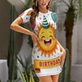 thumbnail image 4 of Happy Sun with Balloons Birthday Summer Dresses For Women Dress Short Sleeves Dress, 4 of 9