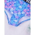 thumbnail image 7 of Alvivi Kids Girls Tropical Print Swimwear One Shoulder Bikini Swimsuit Leotard Bathing Suit, 7 of 7