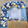 thumbnail image 1 of 133 Arcos de Globos de Cumpleaños Azul y Dorado, Kit de Arcos de Globos Azul Marino, Globos Azules y Dorados Cumpleaños Niño Niña Boda Aniversario Ceremonia de Graduación JM, 1 of 5