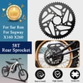 thumbnail image 1 of ALLTIMES 58T Rear Sprocket for Sur Ron for Segway X160 X260, Anodized CNC Billet 7075 Aluminum Increase Racing Sprocket, 1 of 9