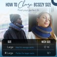 thumbnail image 4 of Almohada de viaje para cuello BCOZZY, XL, azul marino con bolsa de transporte, lavable, 4 of 7