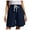 Navy, variant on Aayomet Shorts For Women Casual Women's Summer Casual Shorts Breathable Mid Waist Shorts with Pockets,White L