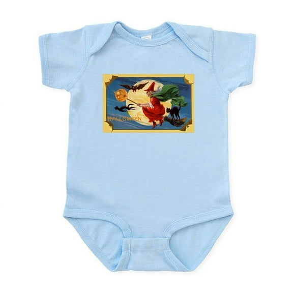 CafePress - Halloween Flying Witch Infant Bodysuit - Baby Light Bodysuit, Size Newborn - 24 Months