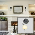 thumbnail image 5 of VONN Lecce 5" ETL Certified Integrated LED Wall Sconce with Glass Shade in Black, 5 of 10