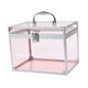 thumbnail image 3 of Organizador de maquillaje acrílico, vitrina para cosméticos, elegante caja de corona transparente, Rosa claro, 3 of 8
