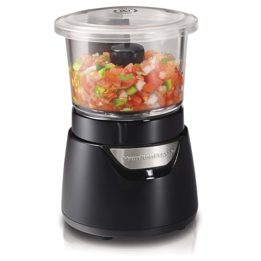 Hamilton Beach Stack & Press 3 Cup Glass Bowl Chopper Model 72860