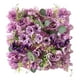 thumbnail image 1 of Panel de pared decorativo con flores artificiales, 13,78 x 13,78 pulgadas, ligero y romántico. Púrpura, 1 of 9