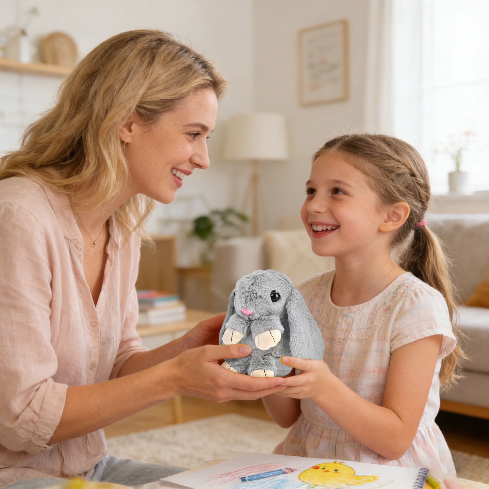 Easter Electronic Dancing Bunny Plush Toy, Singing and Recording Rabbit Stuffed Animal with Soft Ears, Interactive Musical Plush for Easter Basket Stuffers, Birthday Gifts, Home Decor