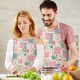 thumbnail image 3 of Pioneer Flower Floral Print Pattern Apron for Women and Men, Cotton Linen Waterproof with Pockets, Adjustable, 33x27 Inch for Kitchen, Gardening, BBQ, Salon, 3 of 6