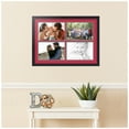 thumbnail image 2 of ArtToFrames Collage Photo Picture Frame with 4 - 8x12 Openings, Framed in Black with Rouge and Black Mats (CDM-3926-3), 2 of 8