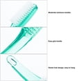 thumbnail image 2 of 3 Pcs Nail Brush for Cleaning Fingernails, MODANU Nail Fingernail Scrub Brush Plastic Handle Pedicure Brushes Set Manicure Brush for Toes and Nails, Clear White, 2 of 7