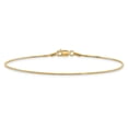 thumbnail image 2 of Auriga Fine Jewelry 10K Yellow Gold .95mm Box 7" Chain Bracelet for Women, 2 of 6